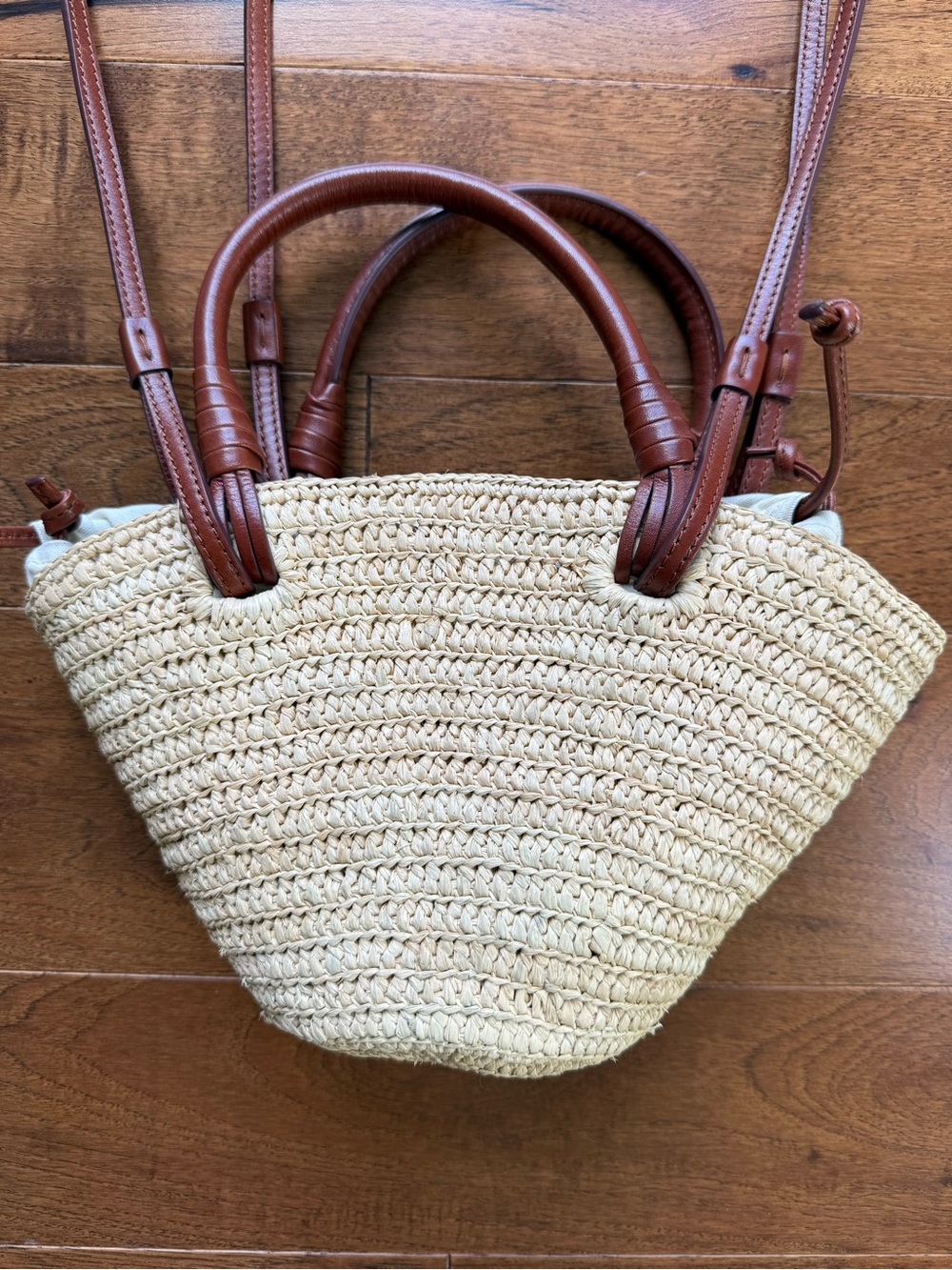 Justine Sézane Raffia Mini Basket Bag - Picture 5 of 6